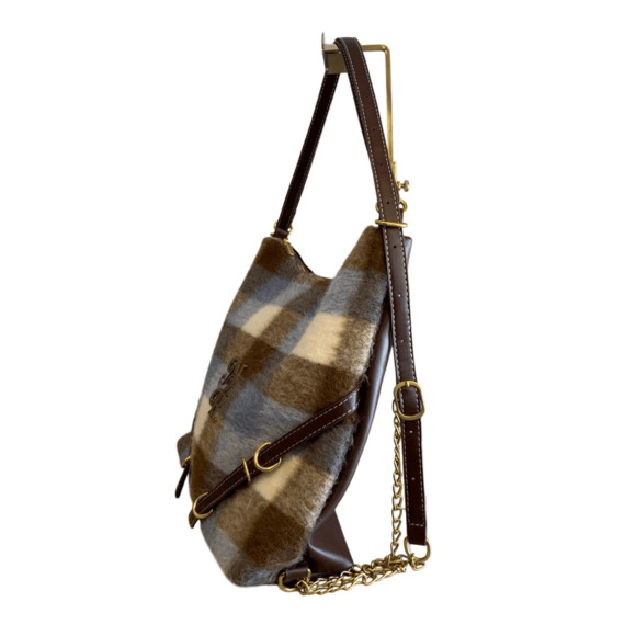 Plaid Y2k Shoulder Hobo Bag - Picture 6 of 9